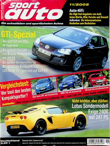 Deckblatt Sport Auto (11/2005)
